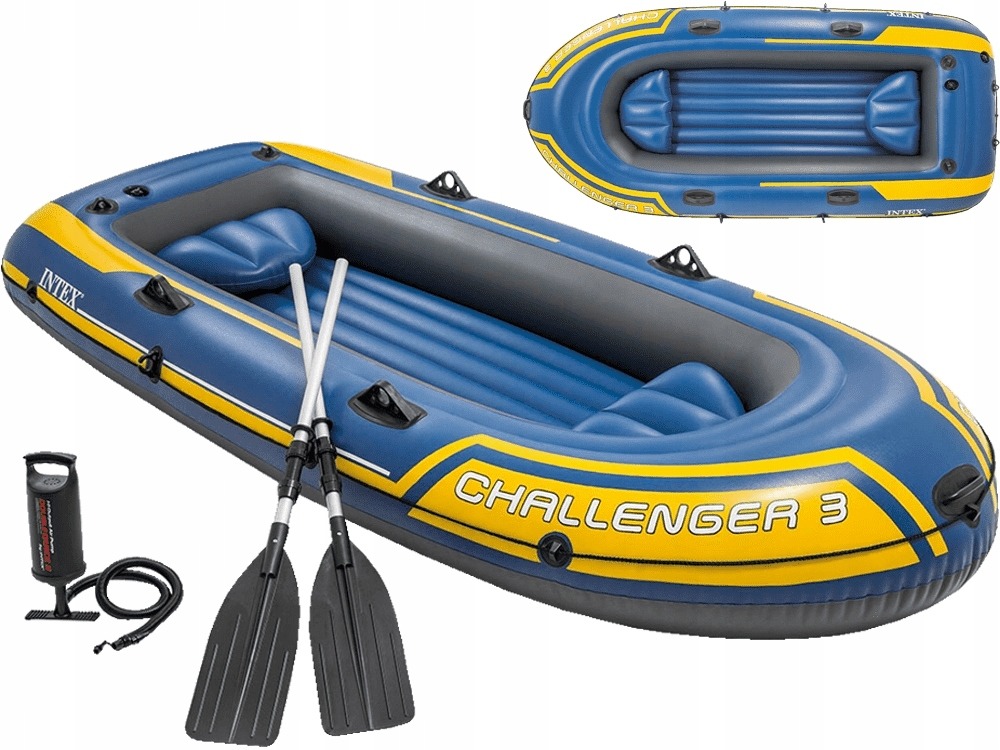 PONTON CHALLENGER 3 +WIOSŁA +POMPKA INTEX 68370