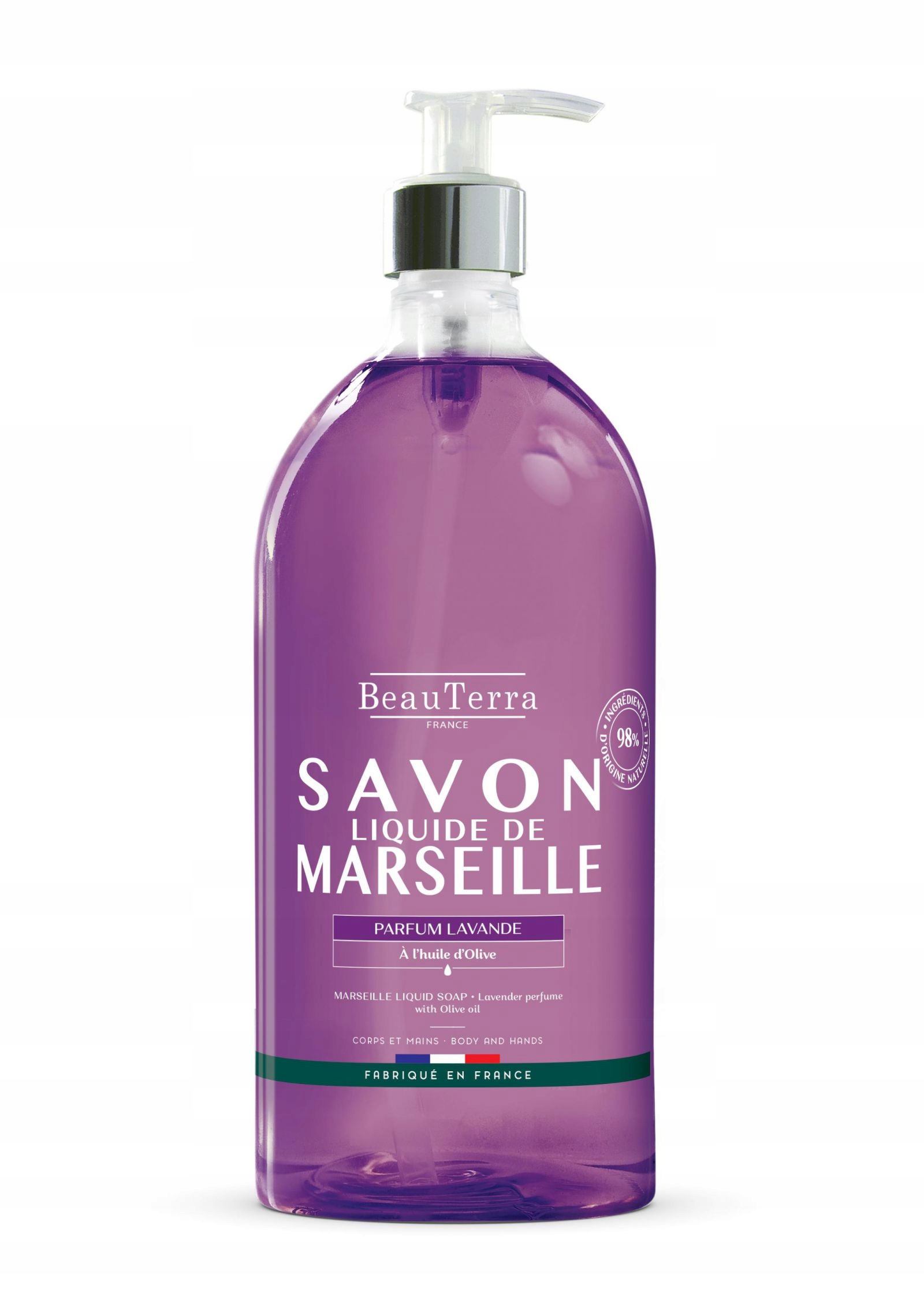 Beauterra Marseilské Tekuté Mýdlo Levandule 1L