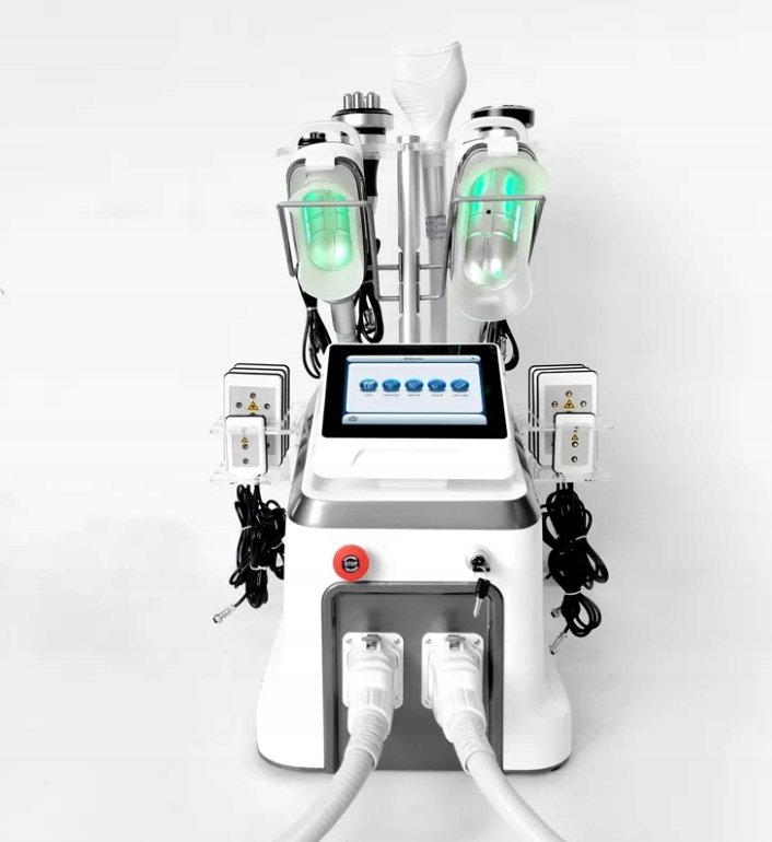 Kosmetický kombajn 5v1 – kryolipolýza kavitace Rf obličej a tělo lipolaser