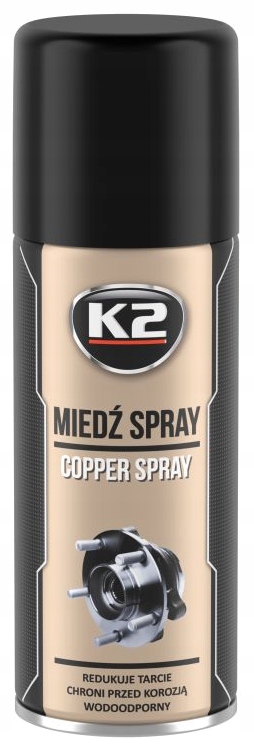 K2 _ MIEDŹ SPRAY WYSOKOTEMPERATUROWY, SZYBKOSCHNĄCY SMAR MIEDZIOWY _ W130 Producent K2