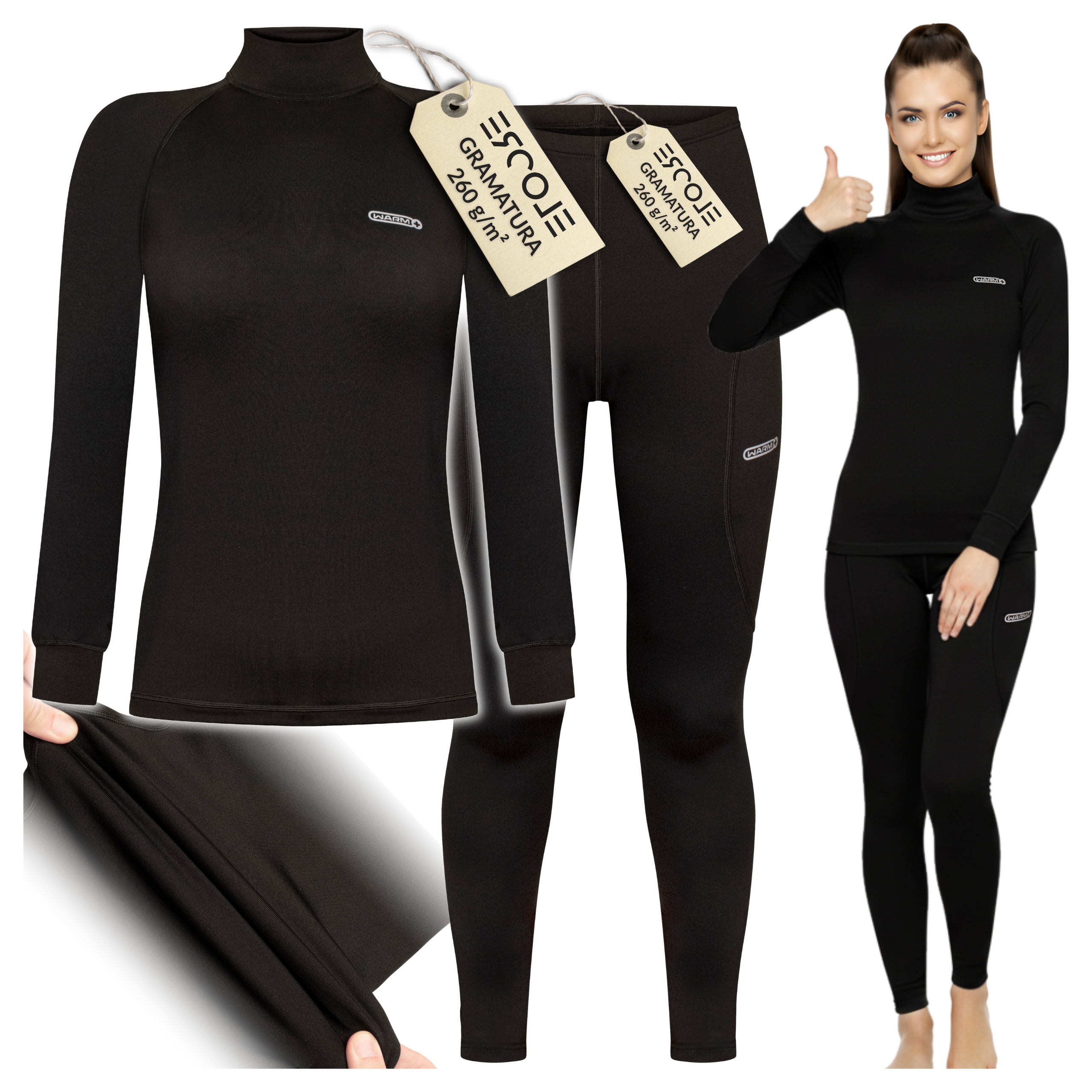 Dámské zateplené legíny Termoaktivní termoaktivní oblečení L/XL