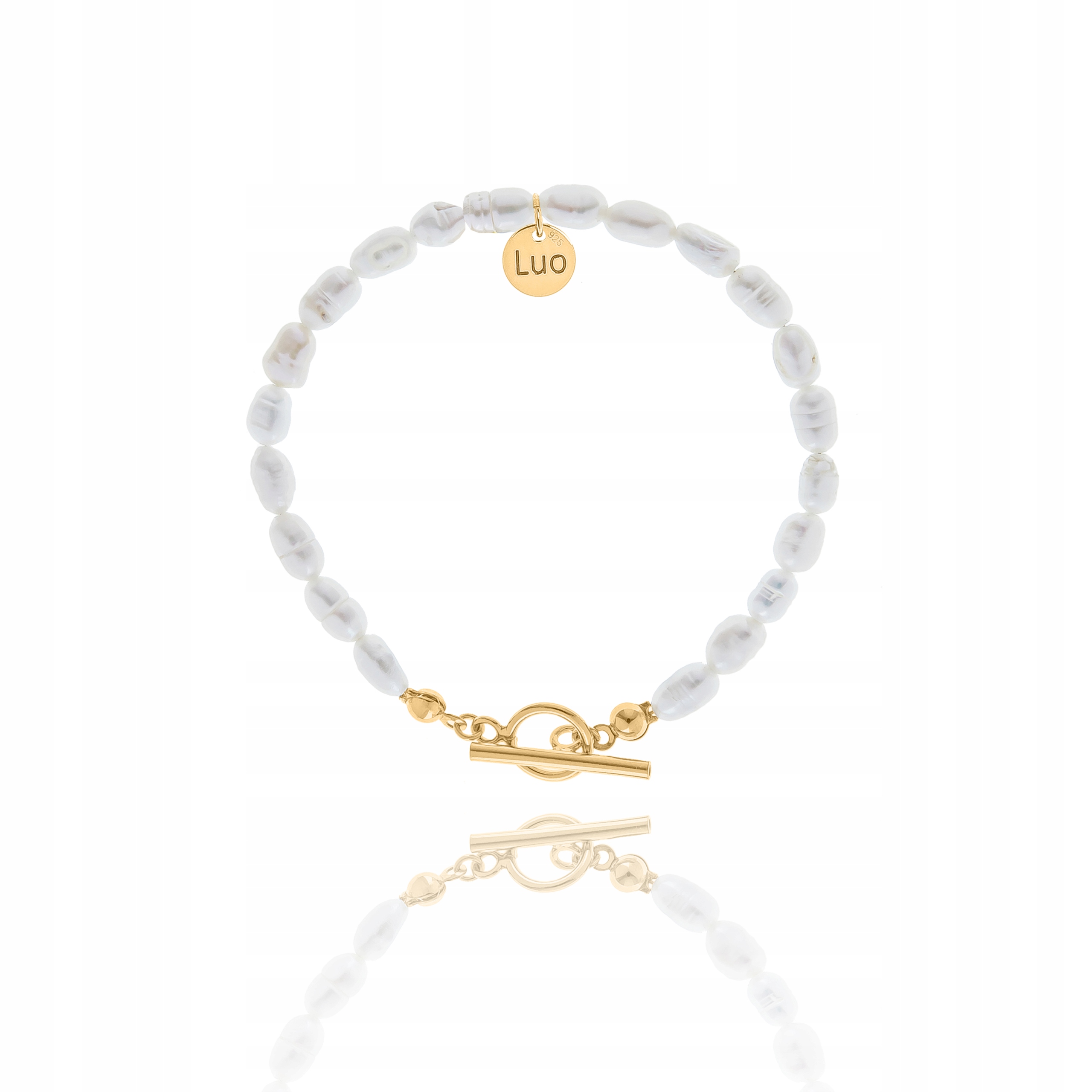 

Bransoletka z pereł z ozdobnym zapięciem