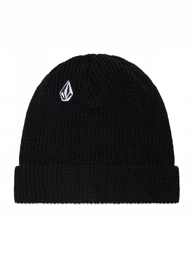 Černá zimní čepice na snowboard Volcom Full Stone Beanie Black