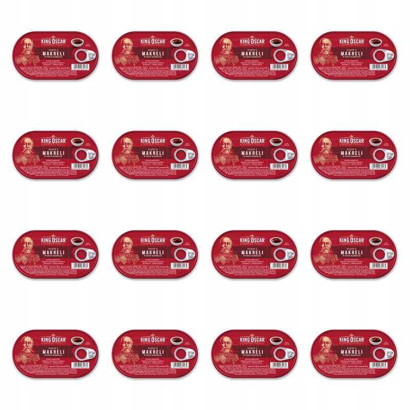 Filety z makreli w sosie barbecue King Oscar 160g X16