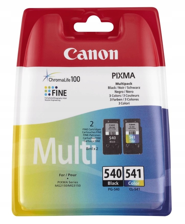 

2 tusze Canon PG-540 +CL-541 Pixma TS5150 MG3650
