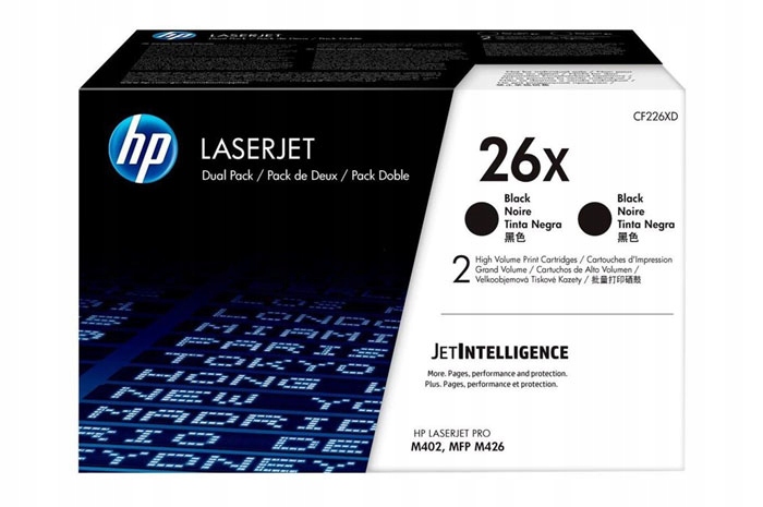Čierny toner Hp LaserJet Pro M402 M426 Mfp (26X CF226XD) (dvojbalenie)