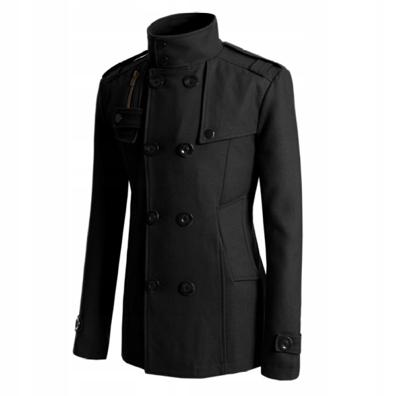 MODA PŁASZCZ ELEGANCKI MĘSKIZIMOWY KURTKA KLASYCZNY BIZNESOWA PARKA M Rozmiar M