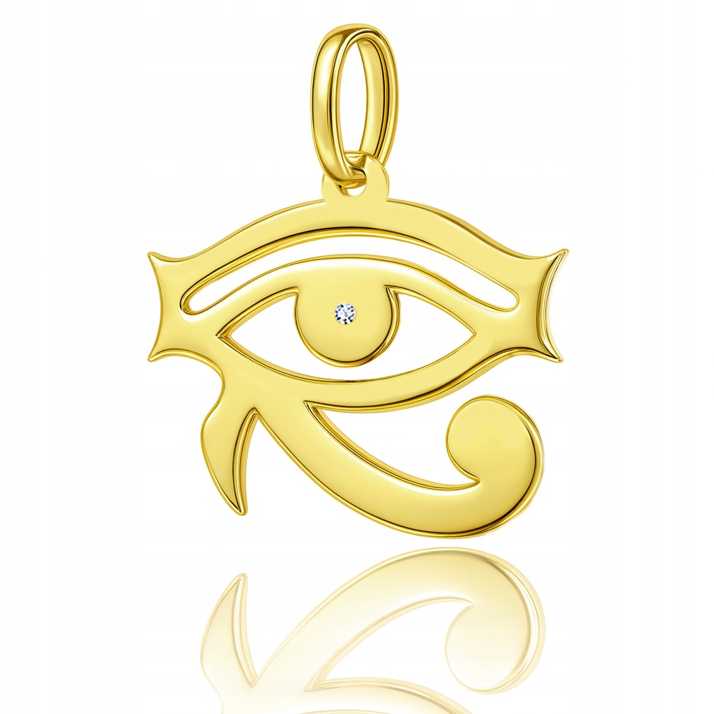 Zlatý přívěsek oko Horovo Au 585 s briliantem