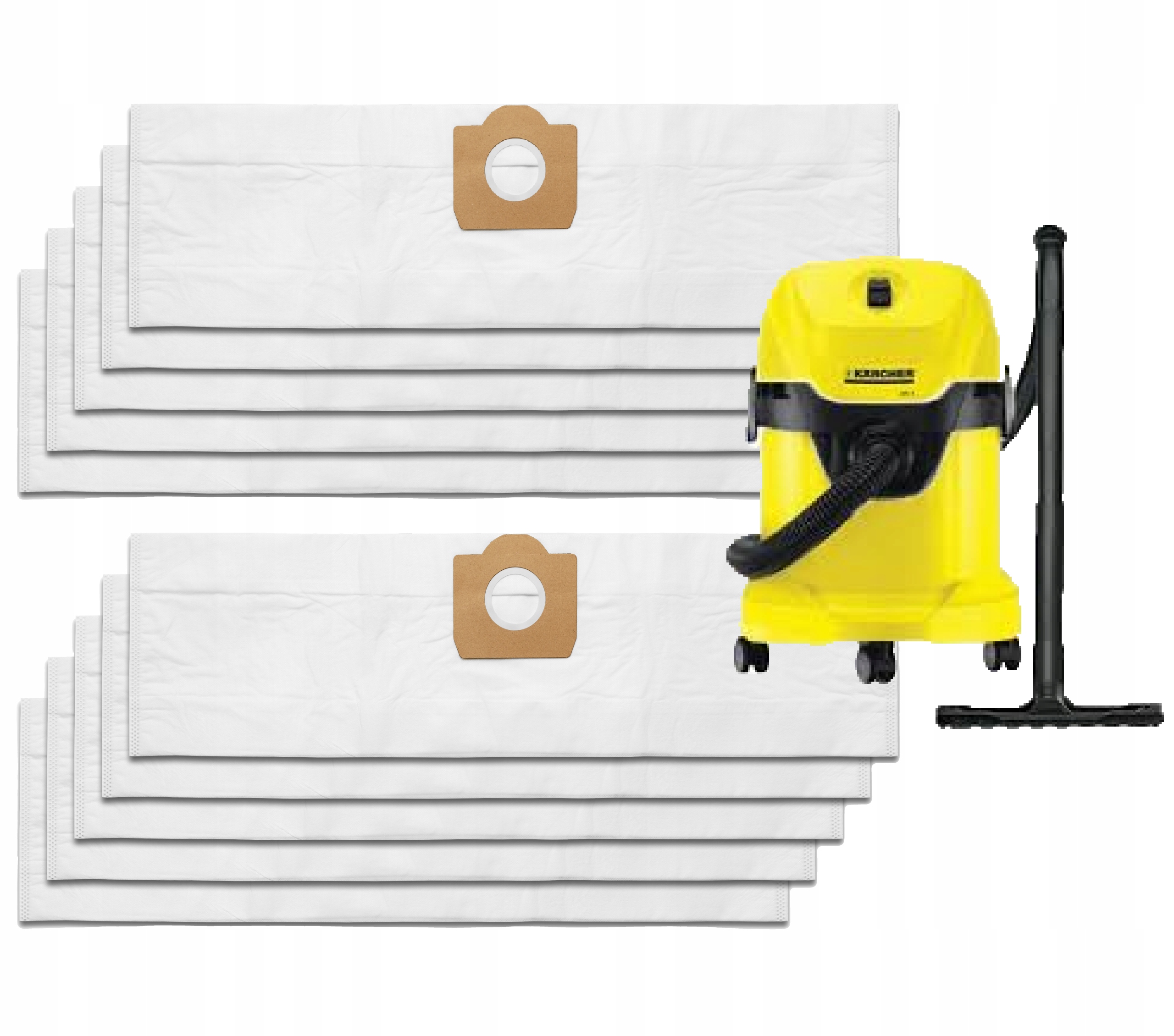 10x Worki Do Odkurzacza Karcher WD3 SE4001 WD2 Plus Kwd V-17 V-15 V12