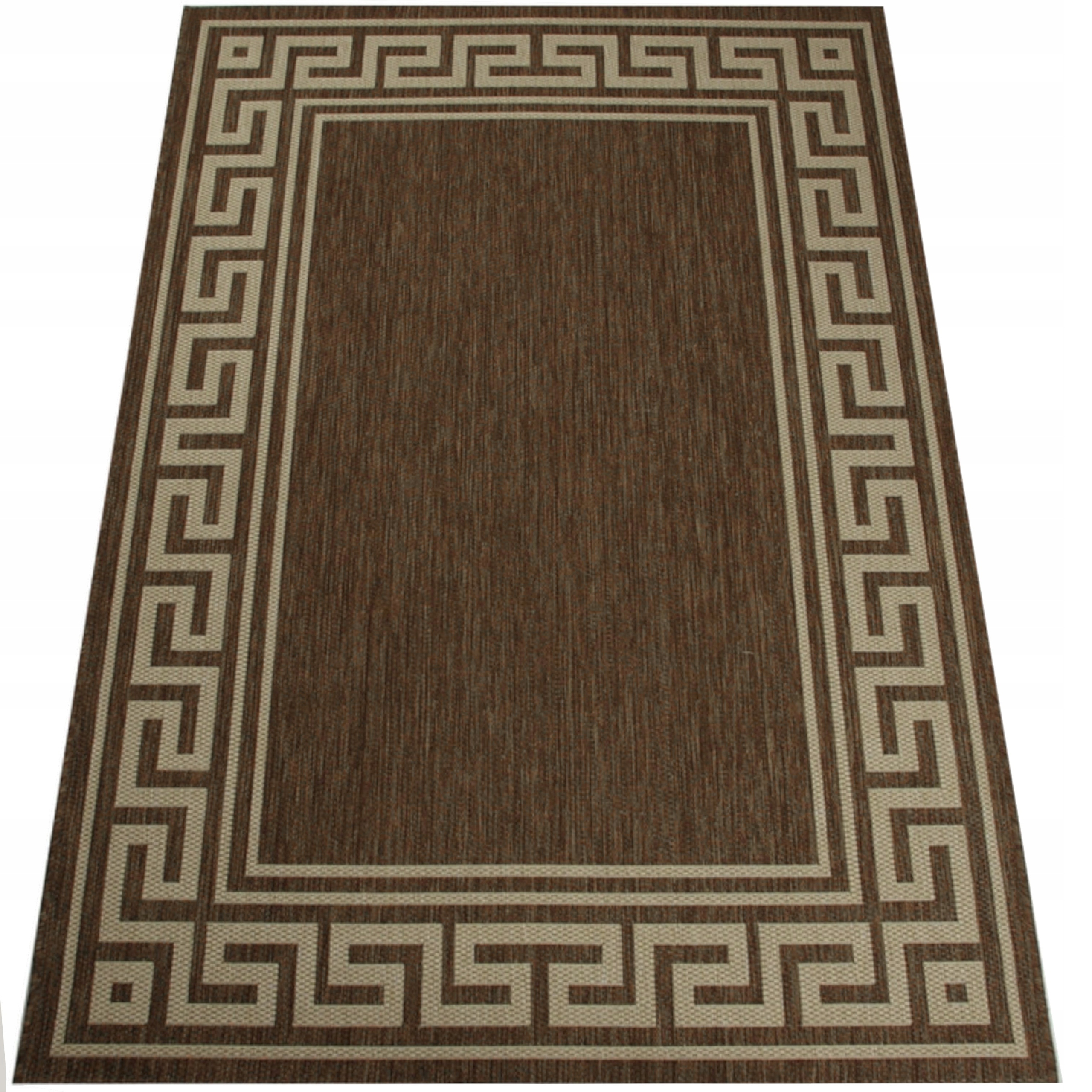 NAKŁADKA NA SCHODY DYWANIKI SZNURKOWE TKANE NA PŁASKO BRĄZOWE STOPKI 64x24 Długość 64 cm