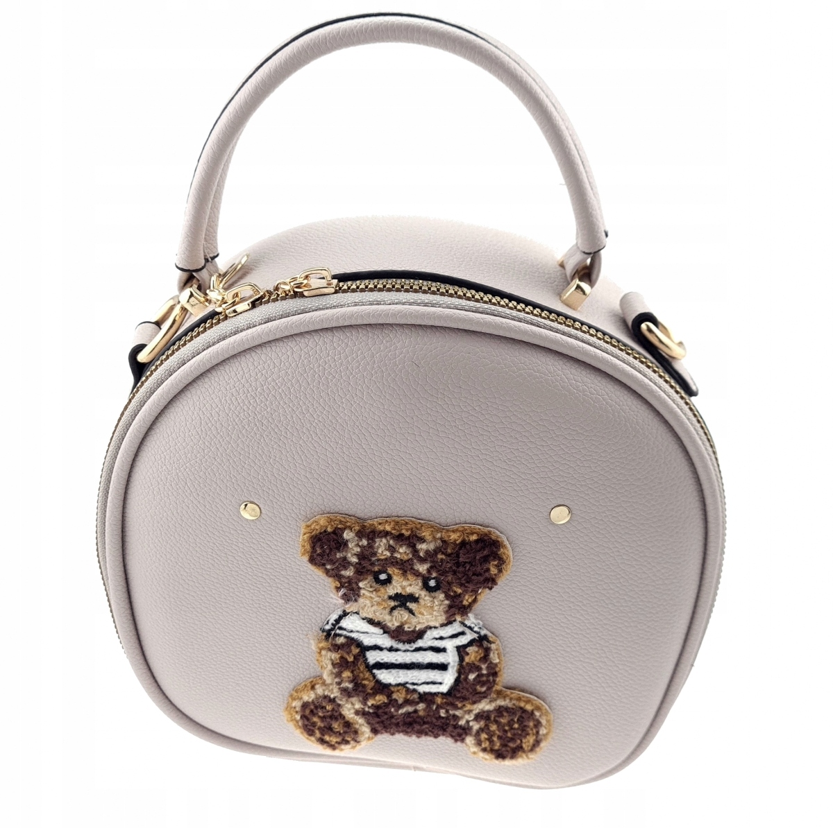 06 Torebka damska kuferek pluszowy miś teddy Kolor wielokolorowy