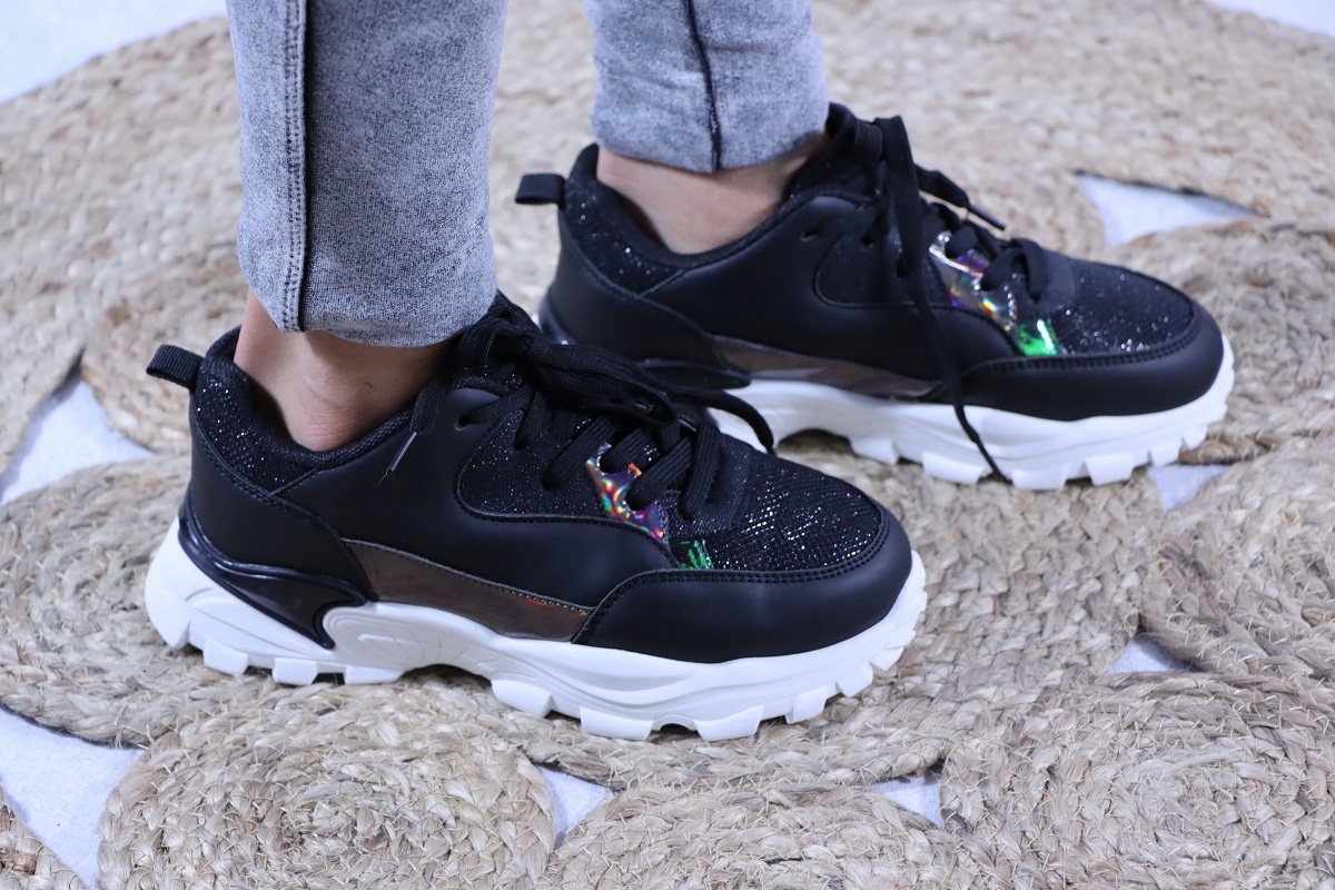

Adidasy Dziecko Szkoła Sport Wiązane Czarny r.28