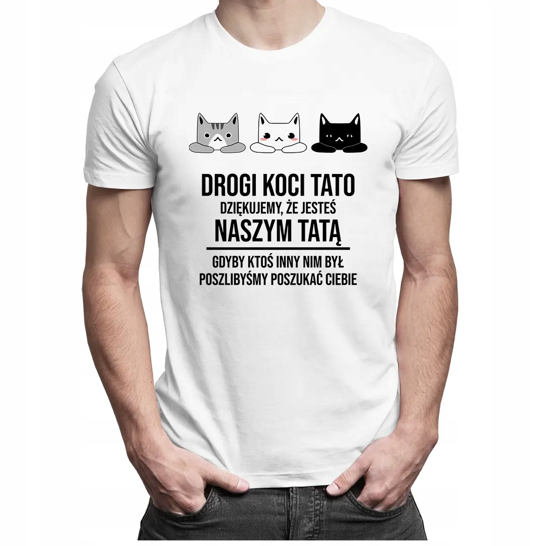 

Drogi koci tato - koszula dla kociego taty