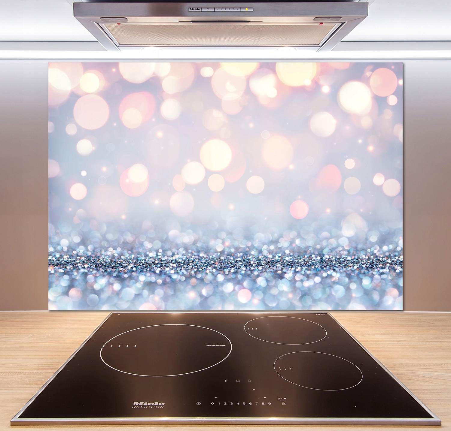 

Panel do kuchni Błyszczące tło 100x70 cm + Klej