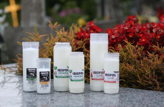 Wkłady białe Memoria parafinowe 4 sztuk do 22h Marka Bispol