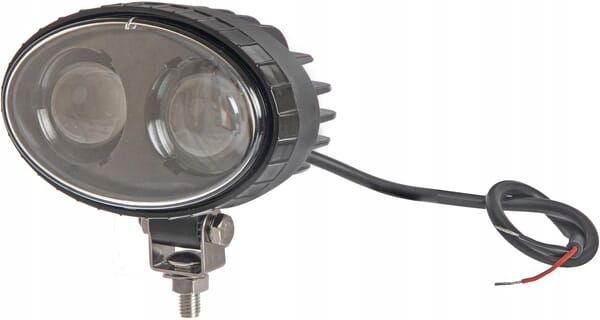 Bezpečnostní Led lampa, modrá, 10W, 250lm, oválná, 10-80V, LA10601