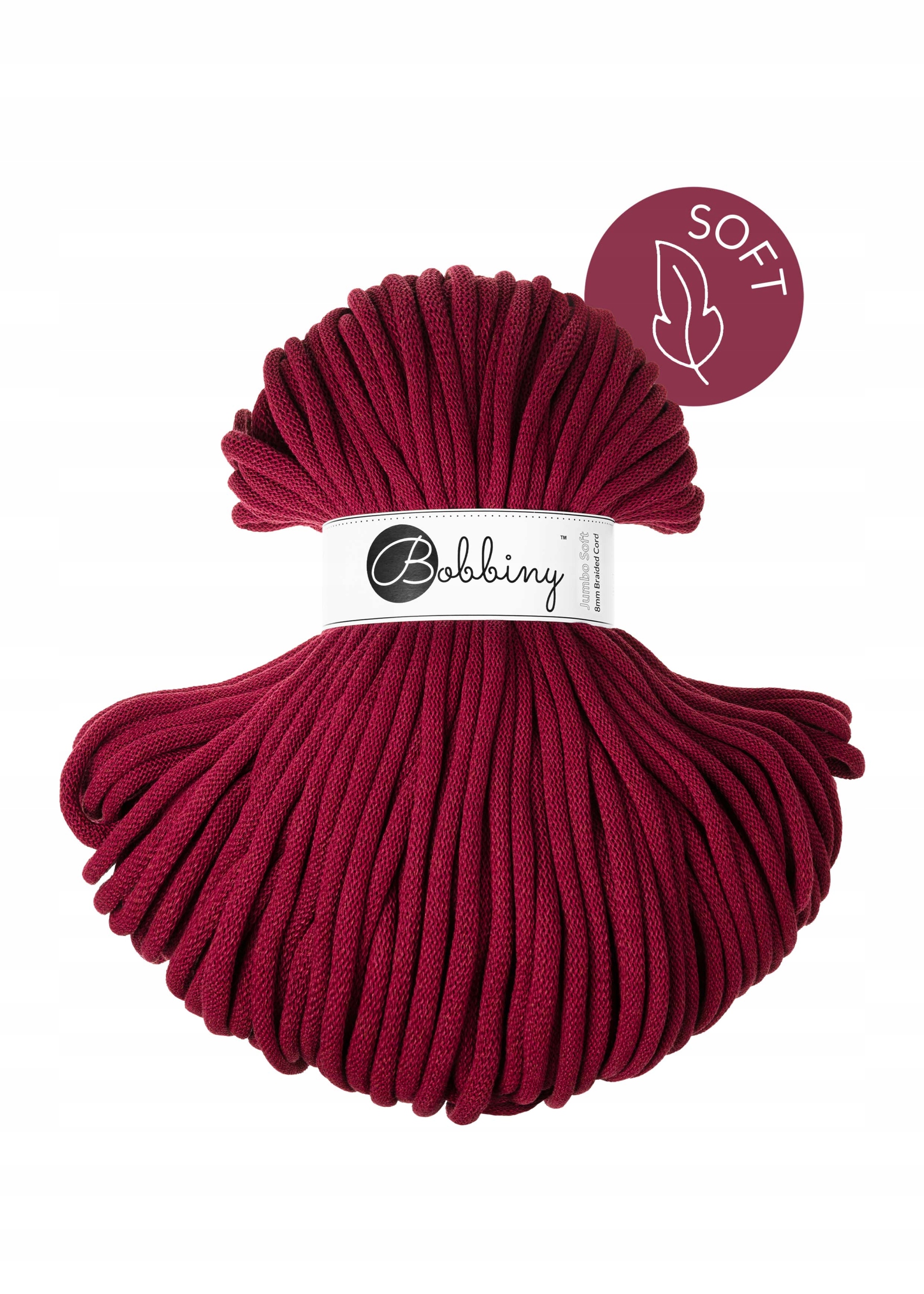 Jumbo Soft 8 mm 100 m Červené víno