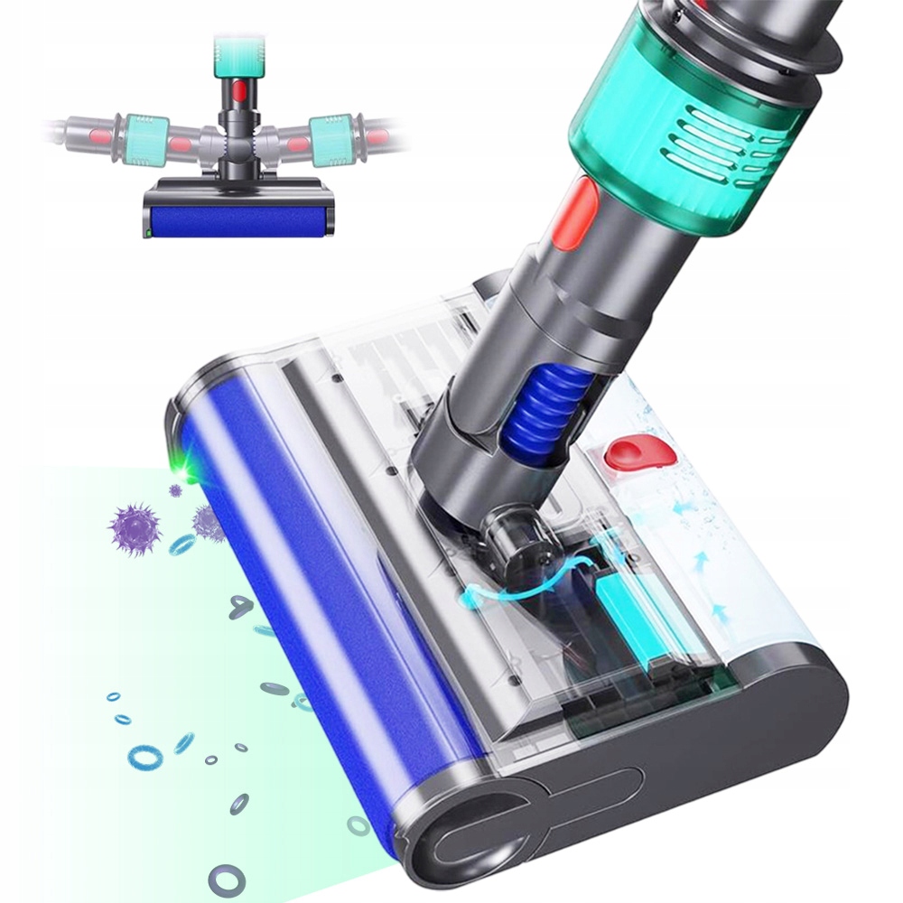 Hlava Mopu Pro Vysavač Měkký Led Kartáč Pro V15 V11 V10 V8 V7