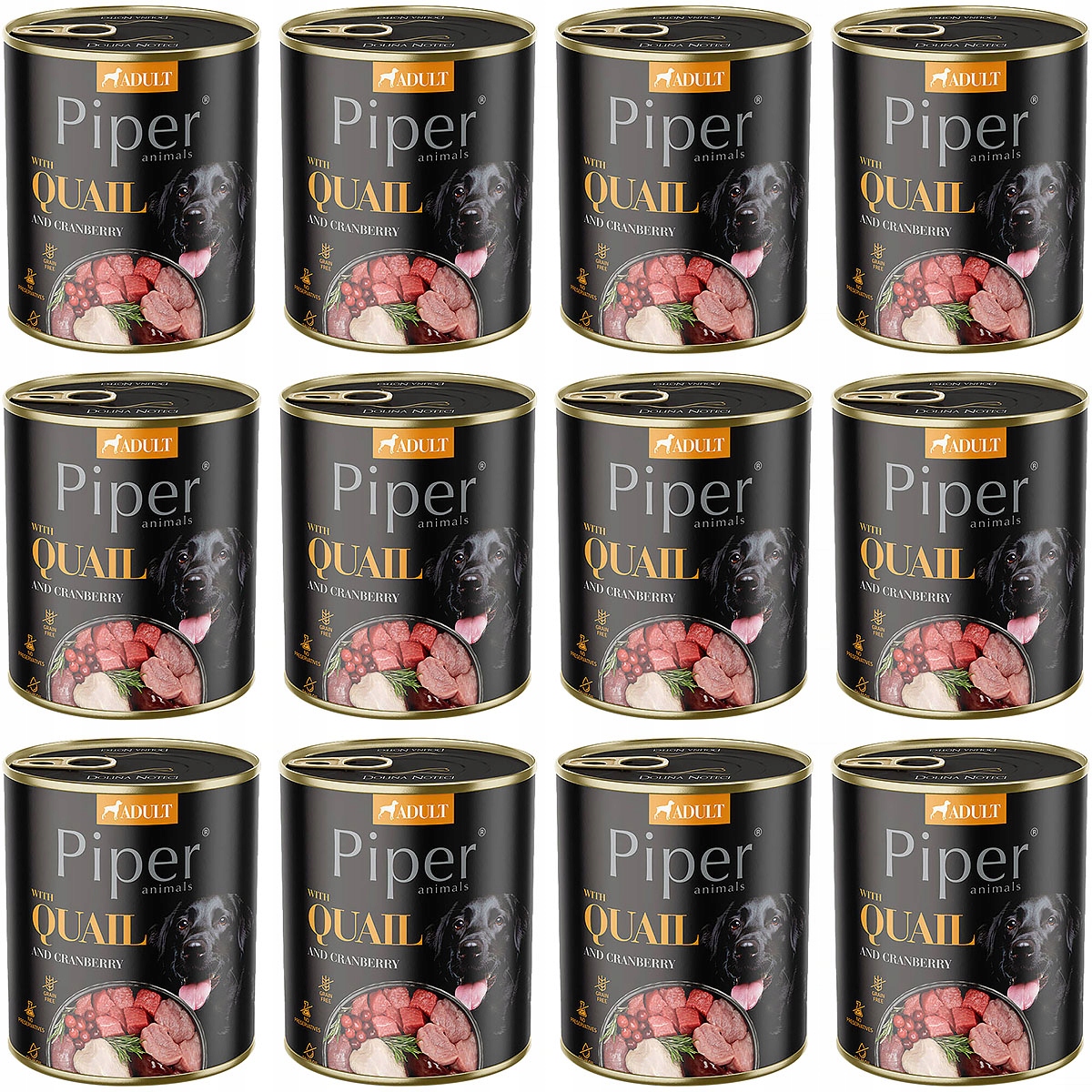 Levně Vlhké krmivo pro psy Piper s kachnou a hruškou, sada konzerv 12 x 800 g