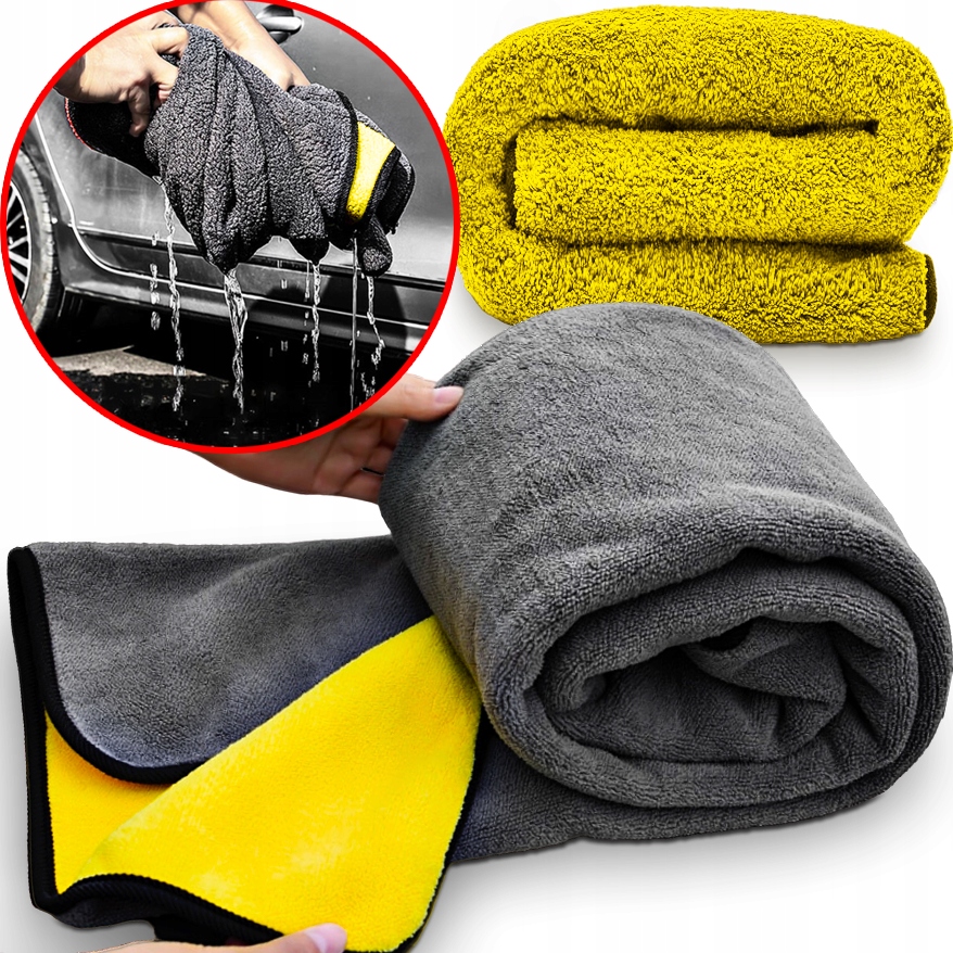 Puszysty Ręcznik Do Osuszania Auta Lakieru 90x60 Z Mikrofibry Fluffy Dryer