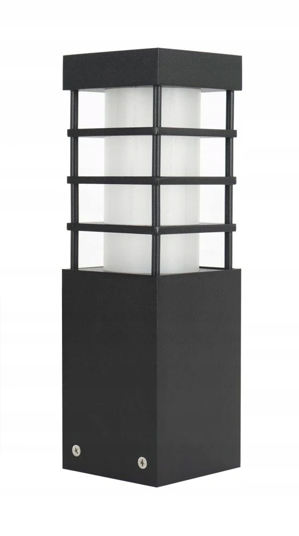 Lampa vonkajší záhradný stĺpik moderná čierna 25 cm IP54 Su-ma