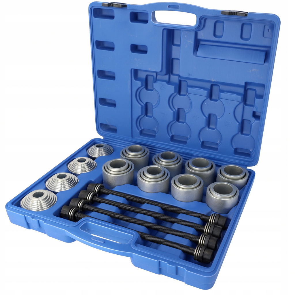 Sada Na Stláčanie Tlačenia Objímky 34-82 mm 28ks Adaptéry Lisov