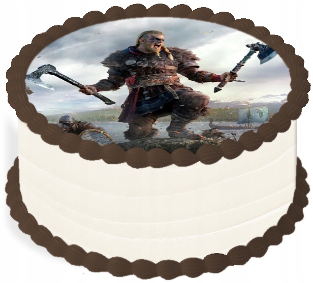 Levně oplatek na dort 14 cm Vikingové