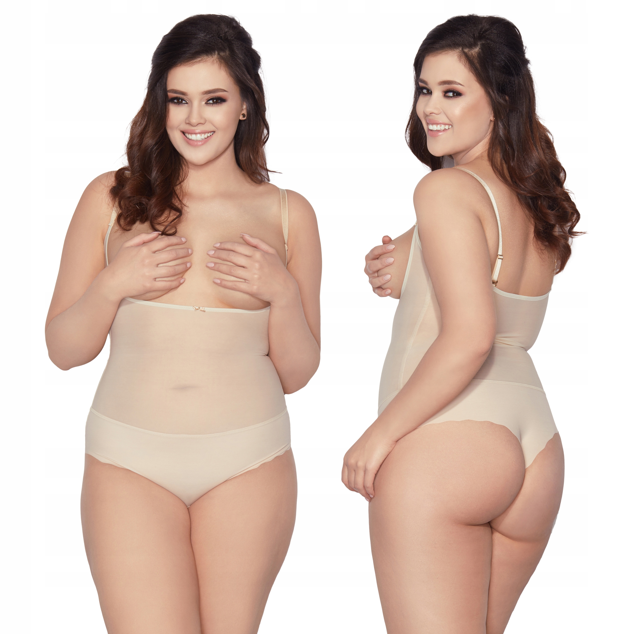 Mitex Glam Body String wyszczuplające beż L