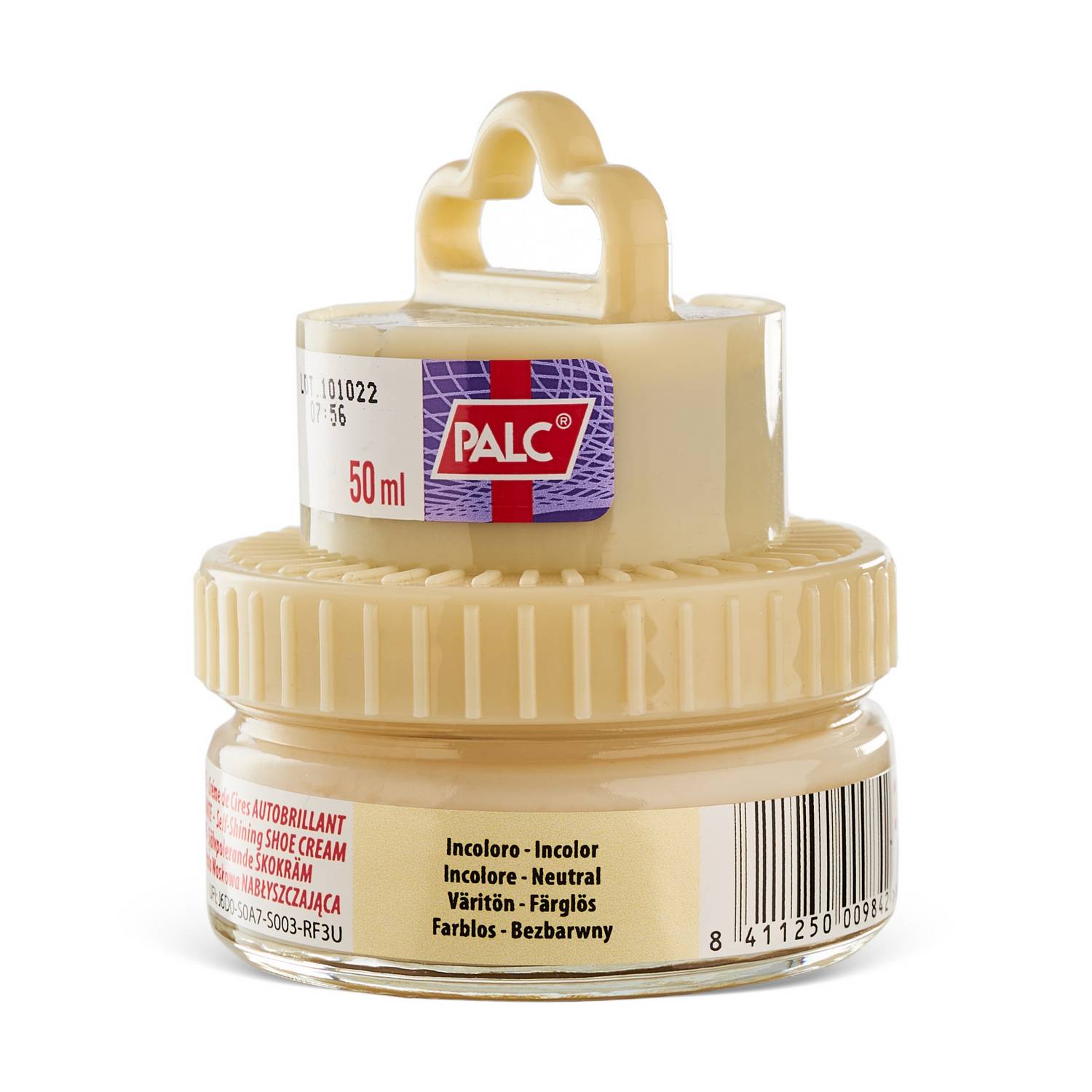 PASTA BEZBARWNA DO BUTÓW KREM Z WOSKIEM PALC 50 ml Model PALC PASTA W KREMIE 2W1 Z APLIKATOREM 50ML NEUTRAL