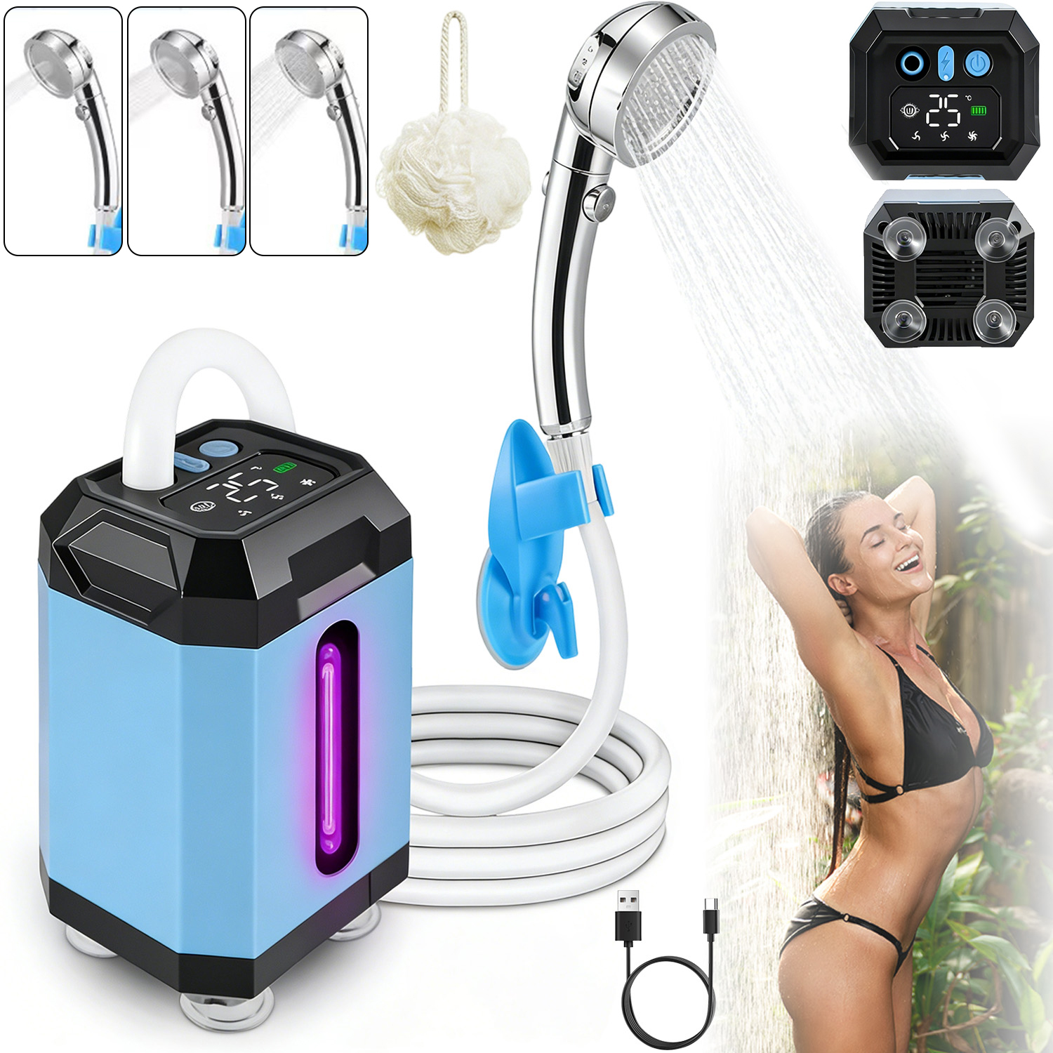 Portable Shower Zahradní Turistická Sprcha Přenosný Stan Stan