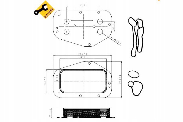 NRF CHŁODNICA OLEJU OPEL ASTRA GTC J 1.6 Producent części NRF