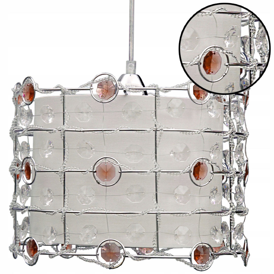 Exkluzivní závěsná Stropní Lampa s Krystalkami