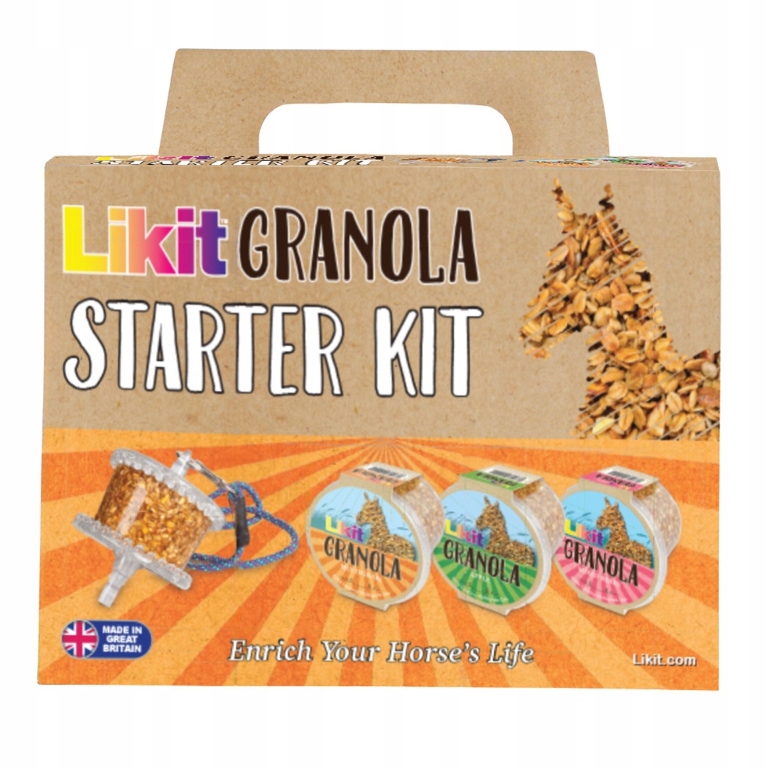 Startovací sada obilných lízátek pro koně Likit Granola