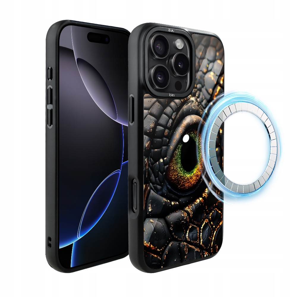 Pouzdro pro iPhone 16 Pro Max Ibizu DropGuard Matt s MagSafe, Amber Dragon