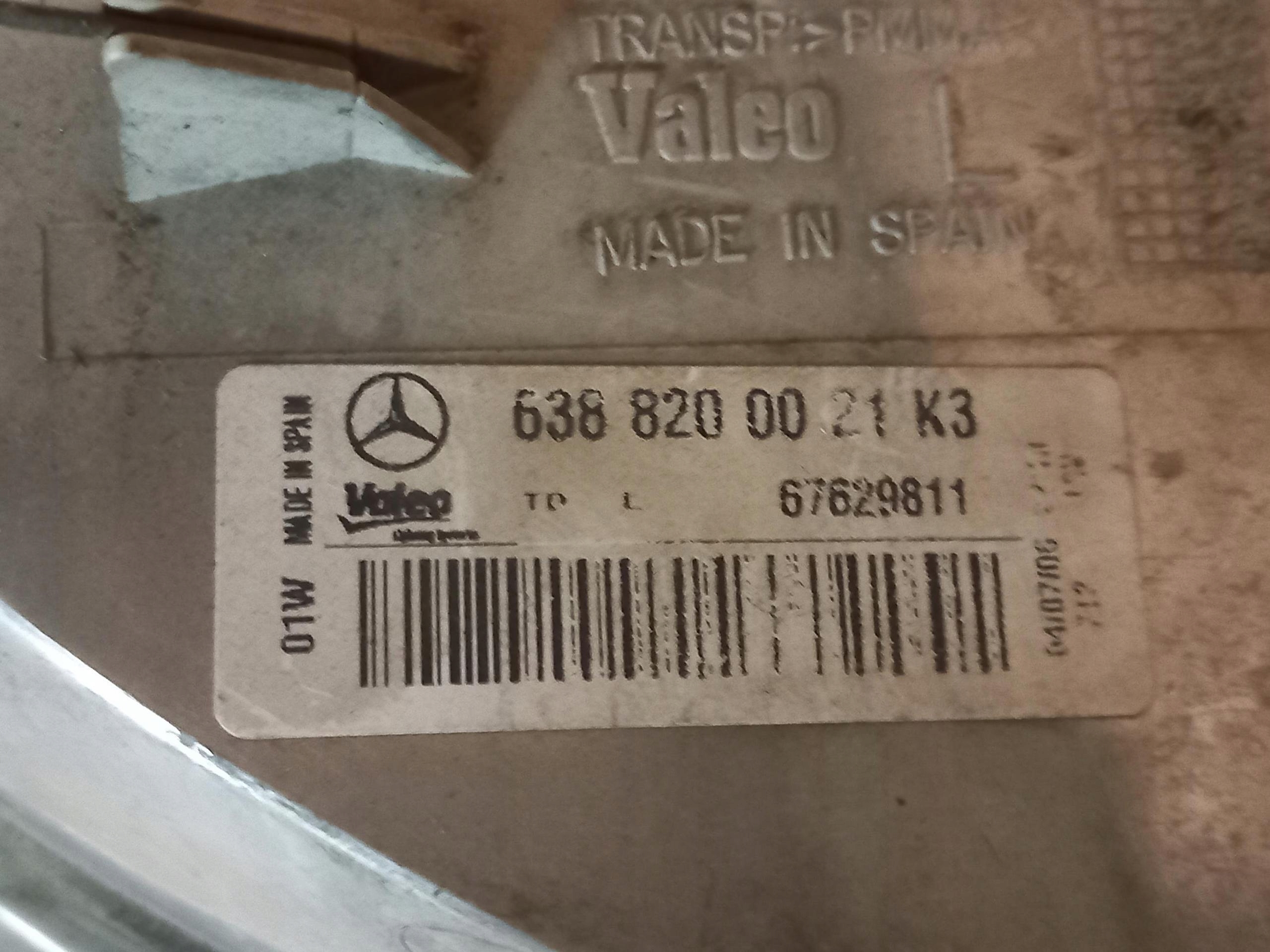 indicator left front MERCEDES VITO W638 6388200021 96-03