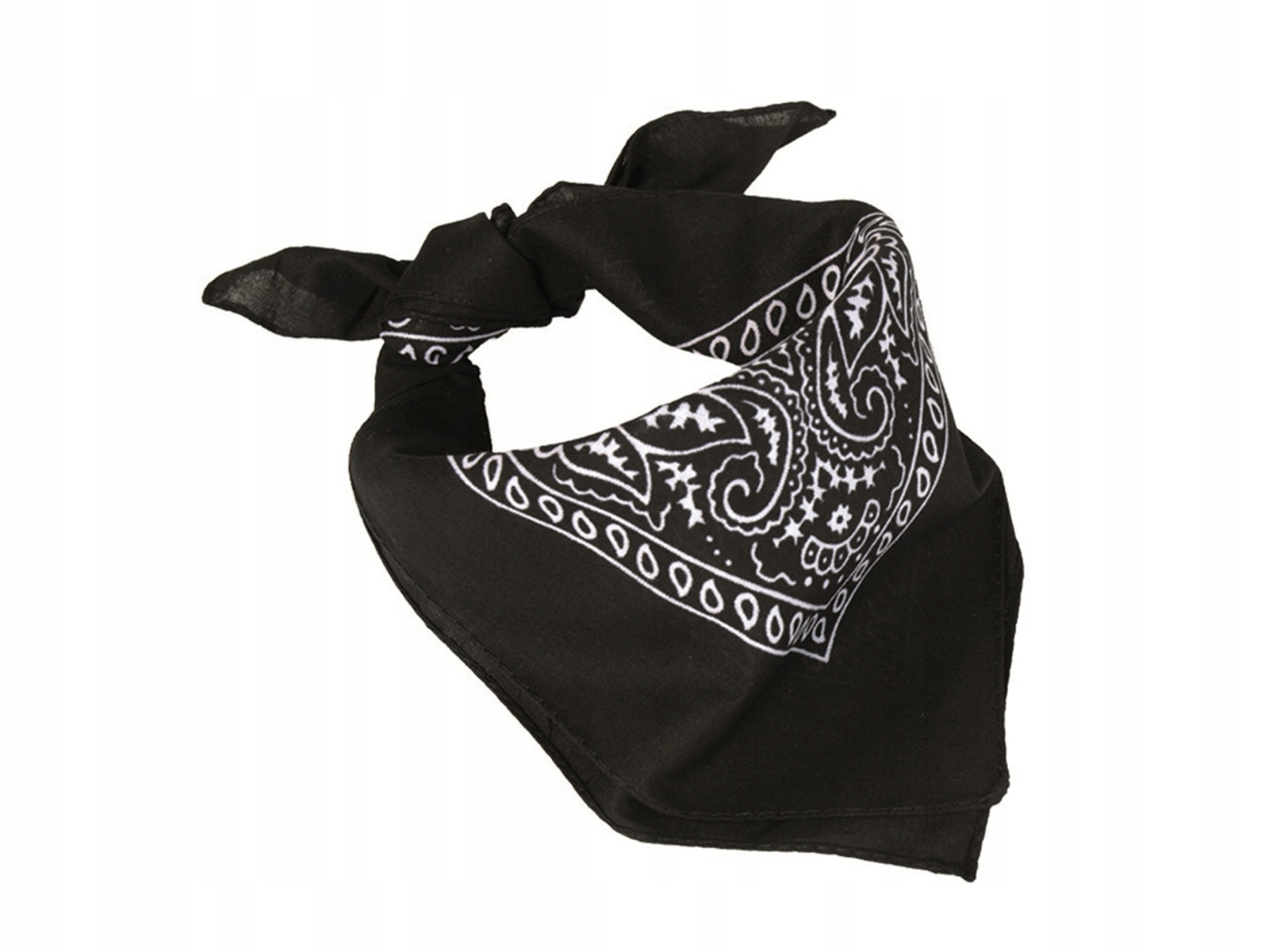 Bandana chusta na głowę bawełna 100% 53x53 cm Czarna Mil-Tec
