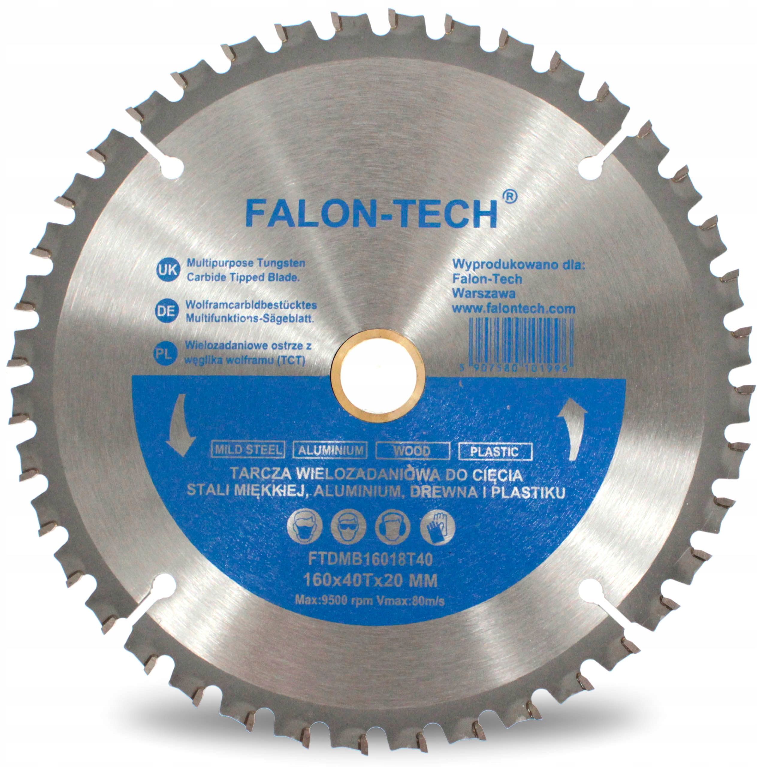 

Tarcza Piła Wielozadaniowa Tct Falon-tech 160 40z