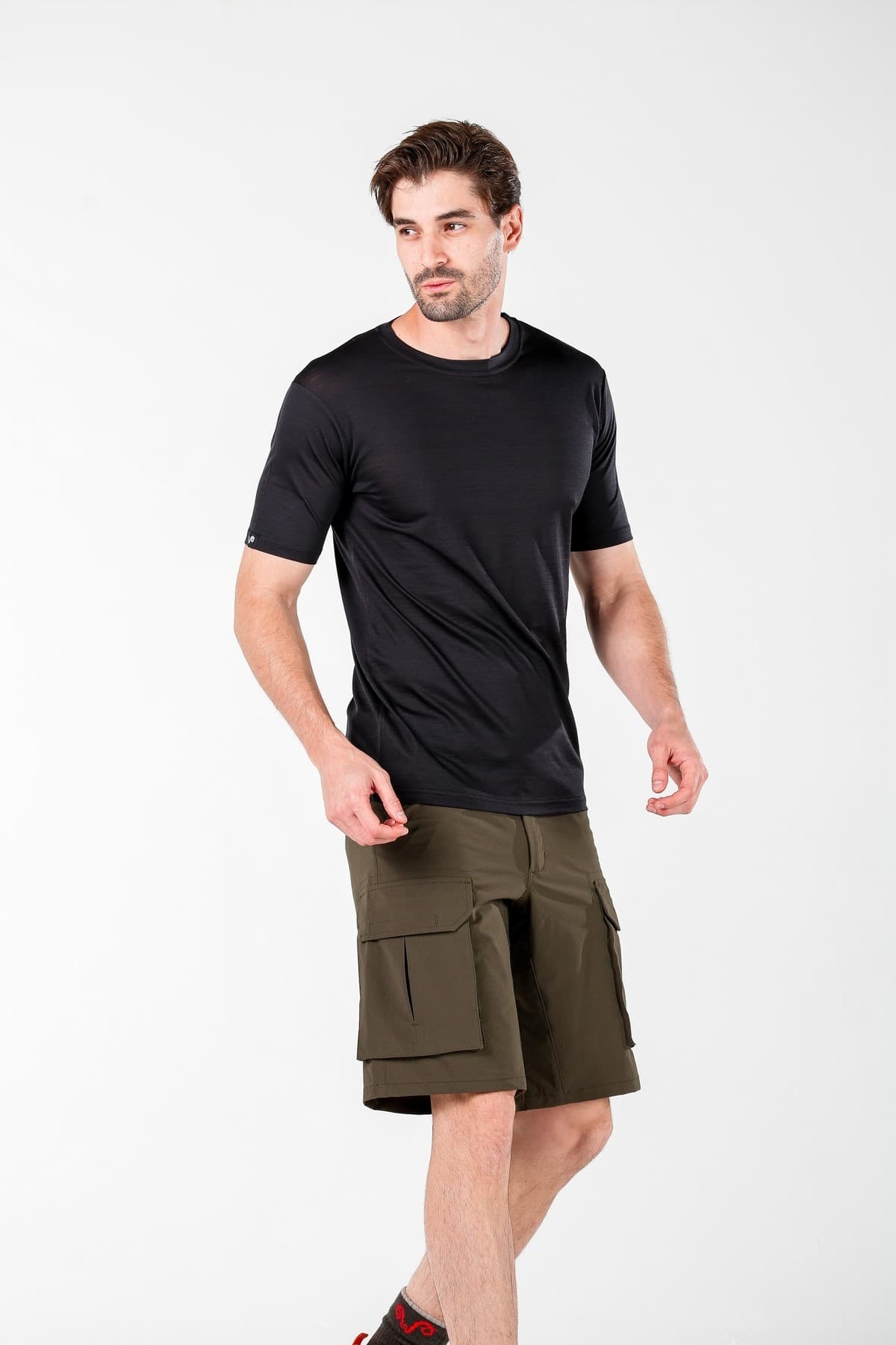 Volné Pánské Termoaktivní Tričko (tričko) (100% Merino Vlna)