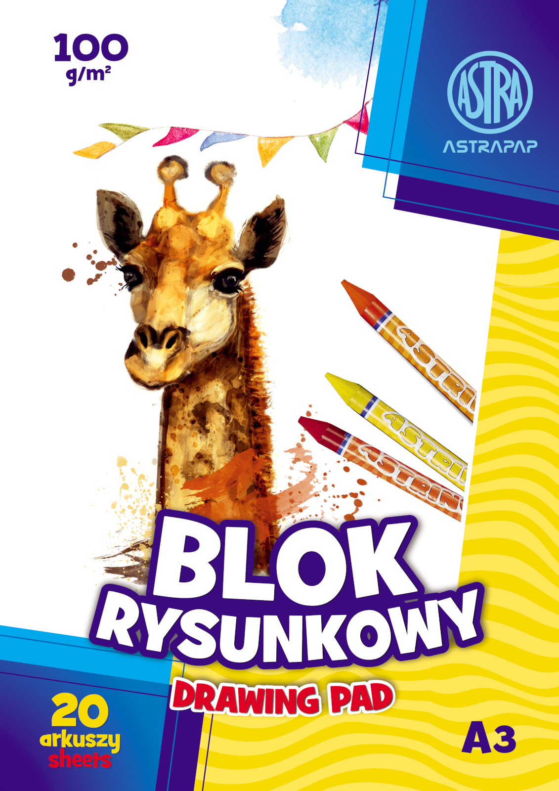

Astra Blok Rysunkowy Biały A3 20 kartek 100g