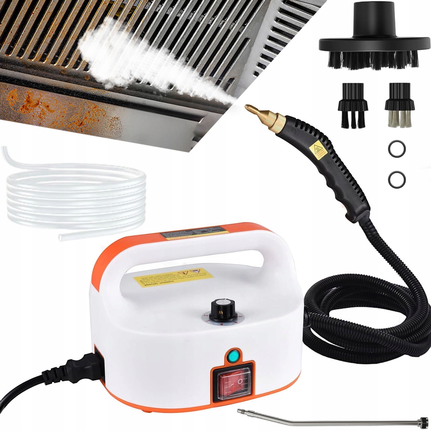 Parní čistič 2500 W 6 úrovní Parní čištění Kuchyně Nábytku Auta Koberce