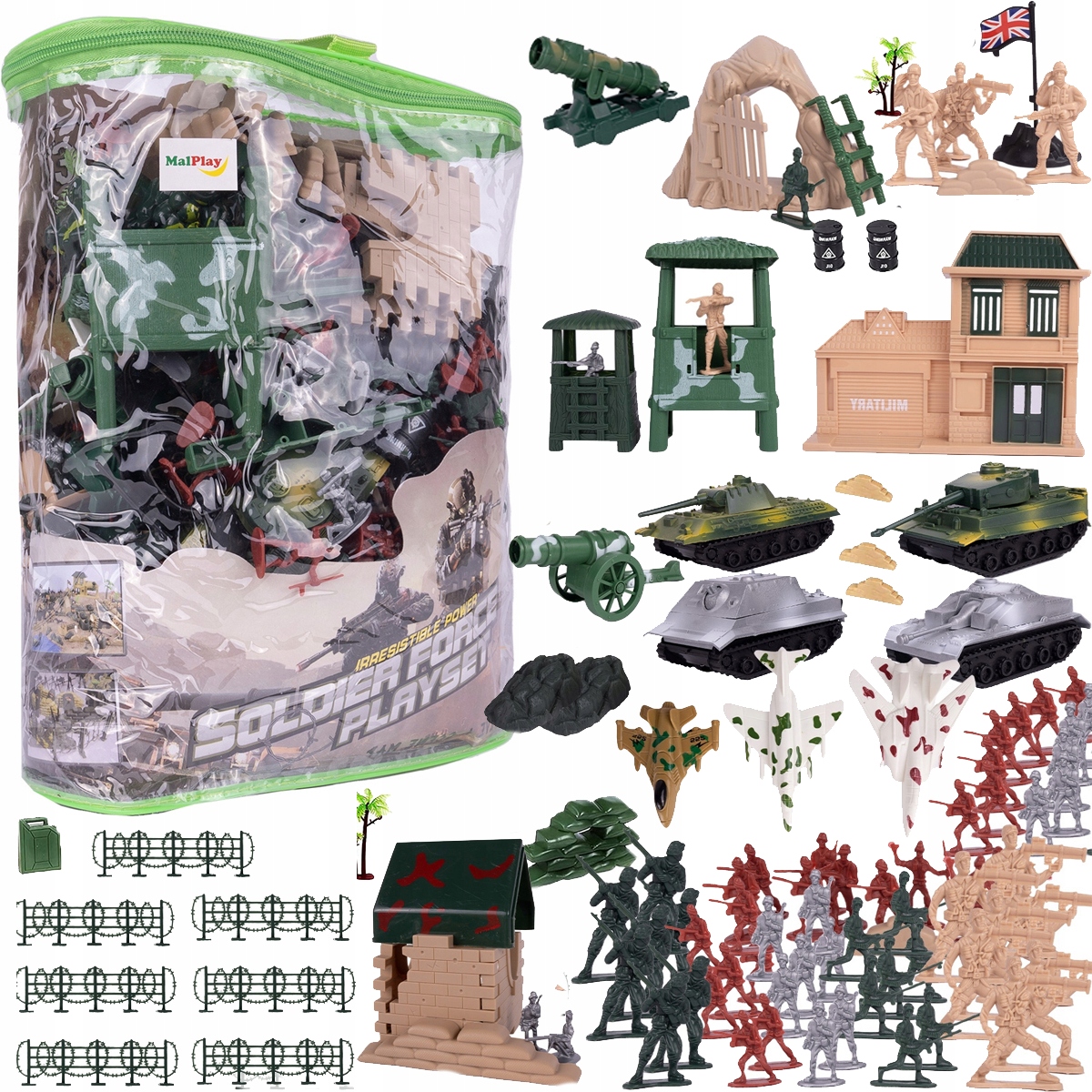 

Żołnierzyki Armia Zestaw Wojskowy Baza