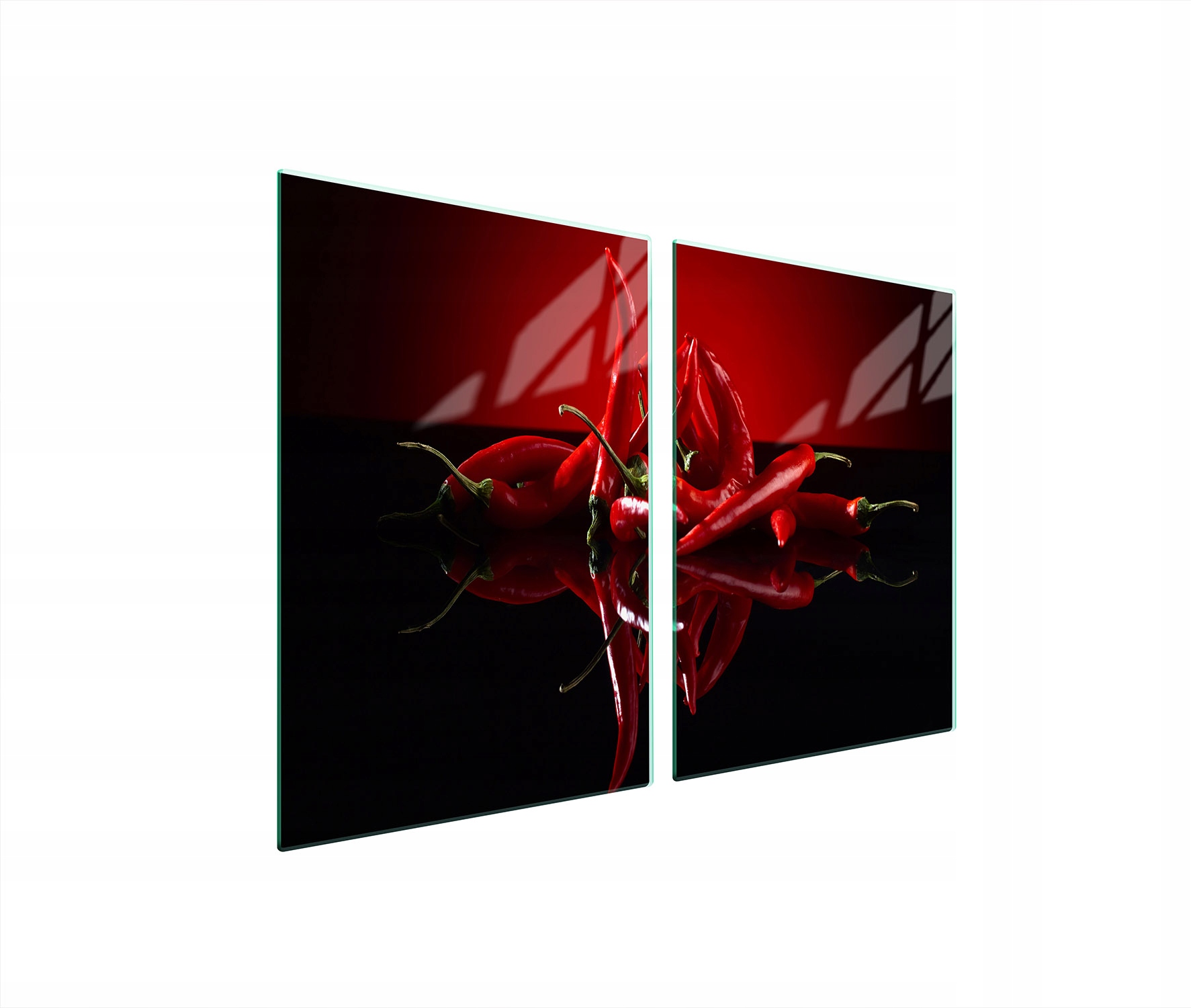 Ochranná Skleněná Deska Do Kuchyně 2x45x52 Chilli Tvrzené Sklo