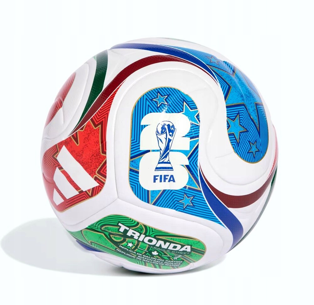 Piłka nożna adidas World Cup 26 Trionda League 350g JD8167 klejona r.5