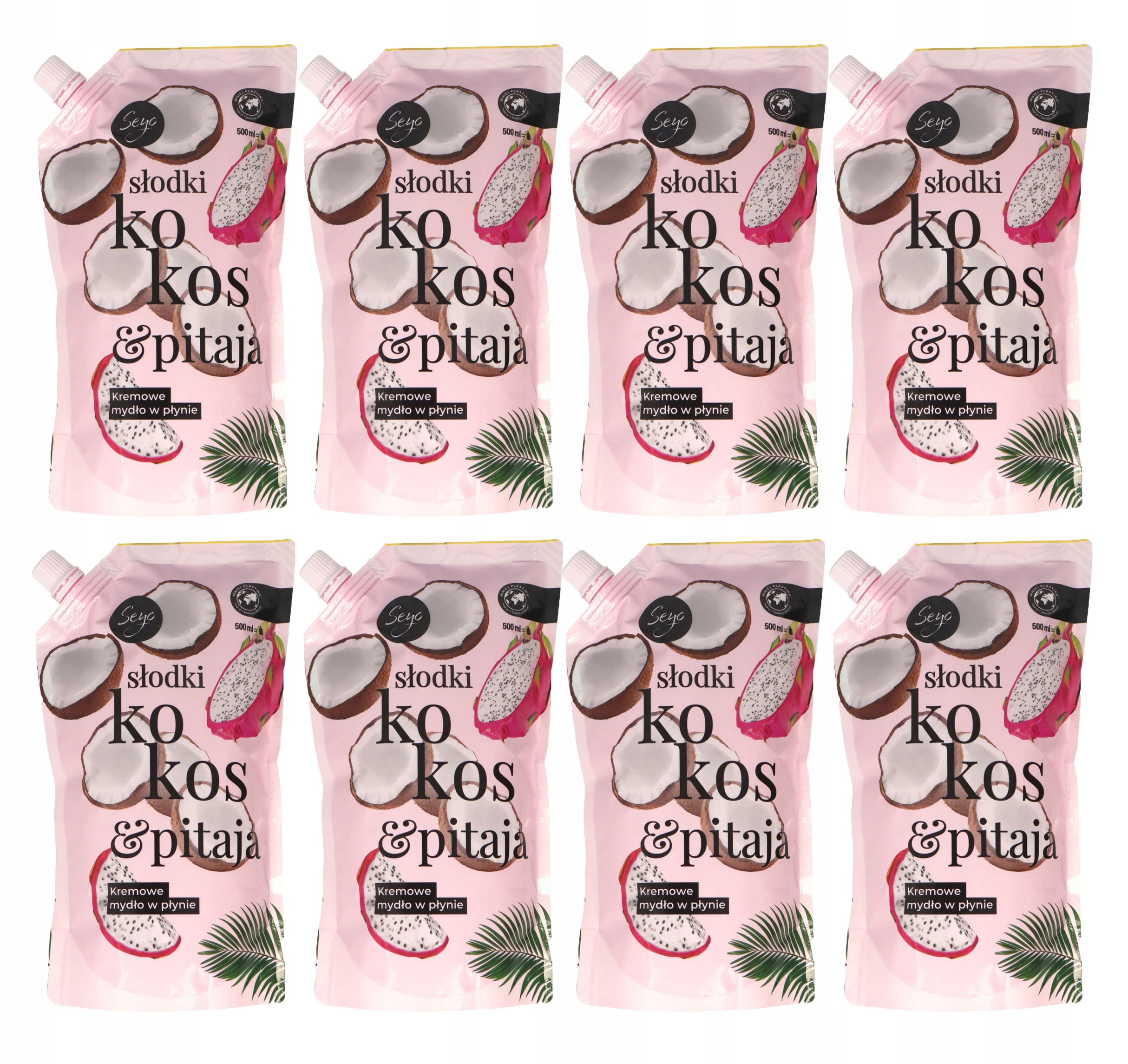 

Zestaw Seyo Mydło w Płynie Kokos i Pitaja 8x500 ml
