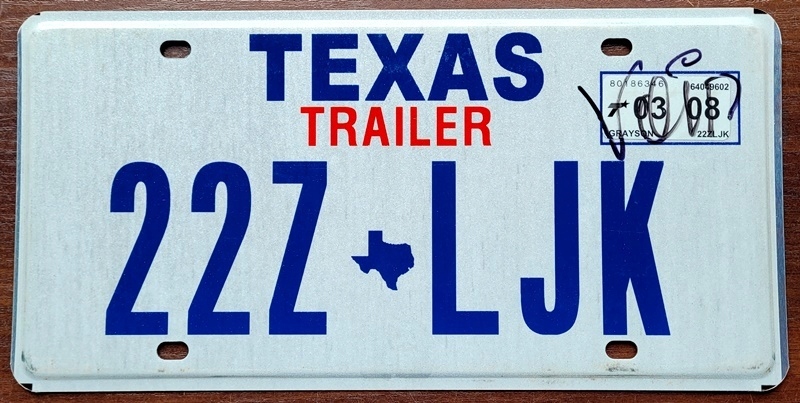 Texas - tablica z USA dla kolekcjonera