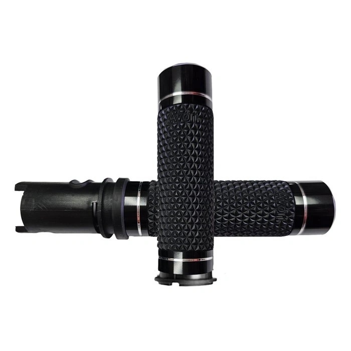 Manžety Avon Grips, K25, e-manžety, čierne, eloxované, Harley 2023 – 2025