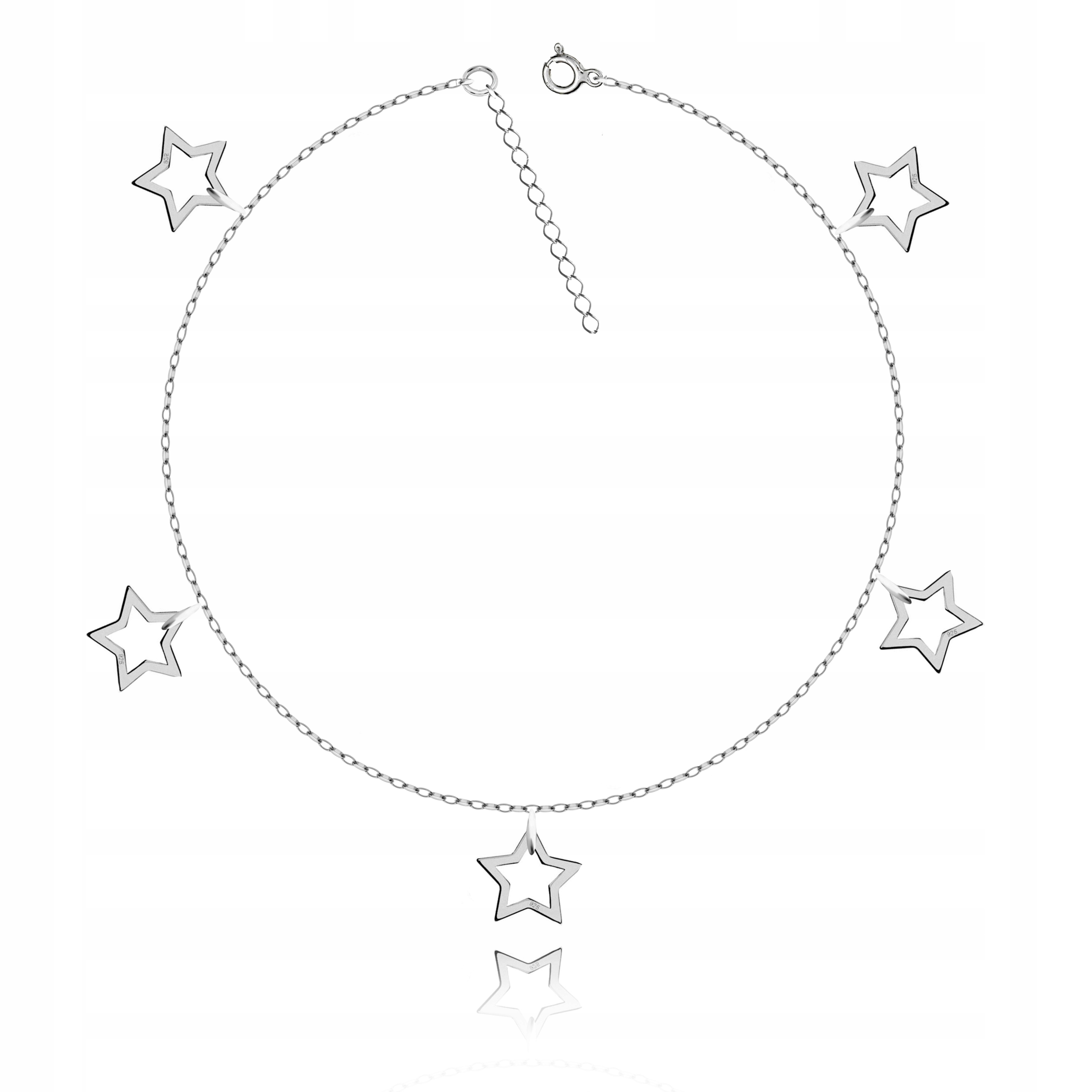 

Srebrna Bransoletka Na Nogę Stopę Kostkę srebro925