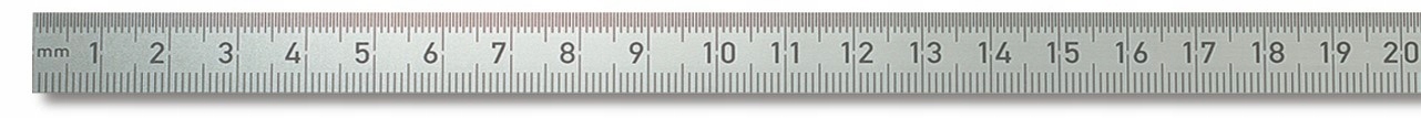 Lineární měřítko z nerezové oceli Inox 1000 mm 1 m 100 cm pružinové, ohebné