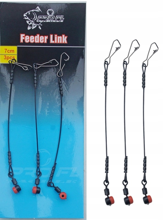 Przypon Łącznik -3szt Antysplątaniowy Do Koszyka Method Feeder 7 CM