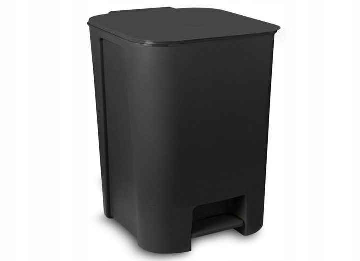 Levně odpadkový koš s pedálem do koupelny, do kanceláře, plastový, 25 l, černý